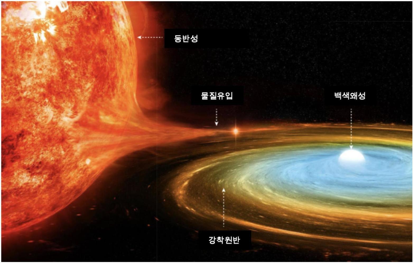 왜소신성 구조 상상도