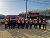 계룡건설, 현장 무재해 응원 간식차 행사 진행